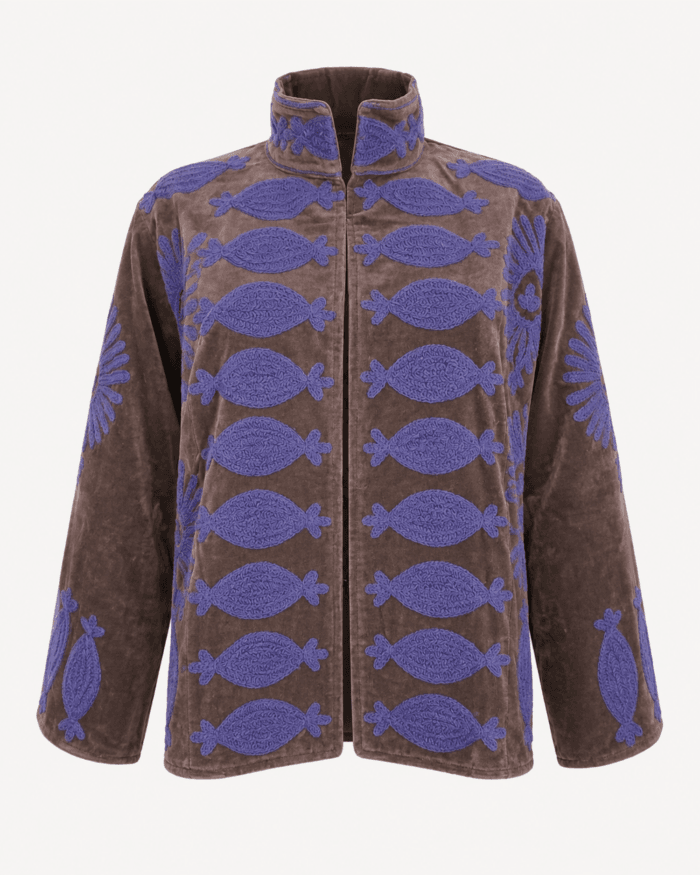 brown-suzani-jacket-candy-motif-front-view